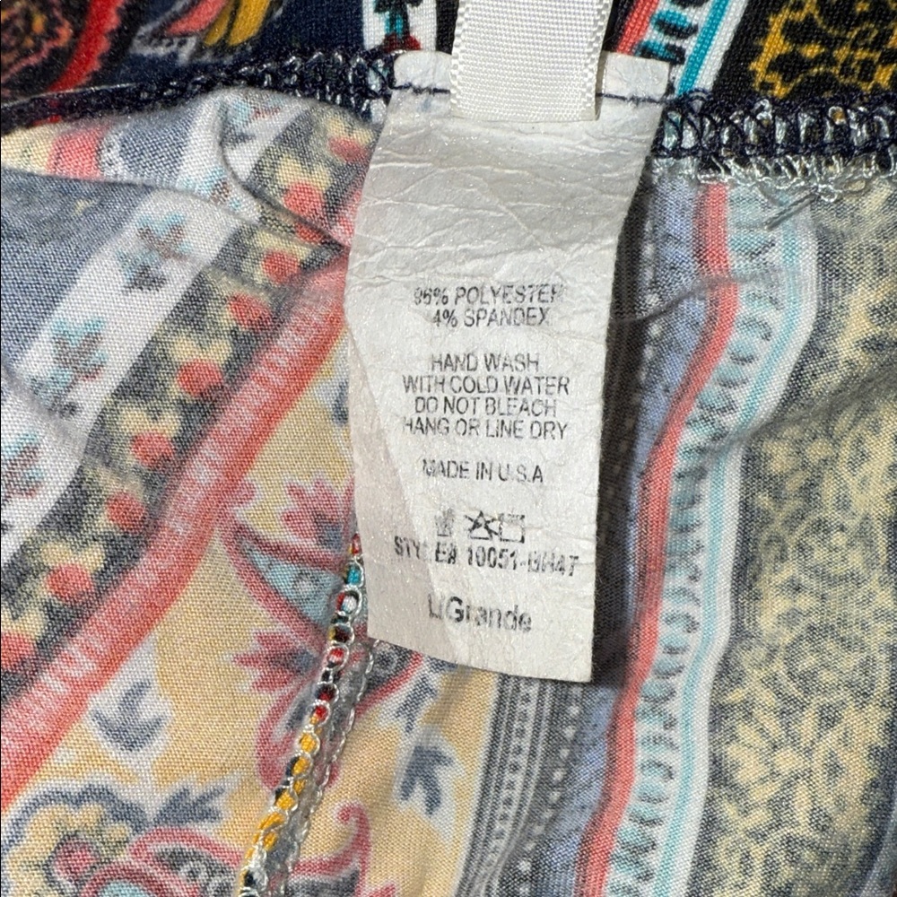 Lush Multicolor Patterned Flare Pants - image 3